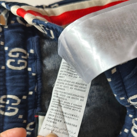 Gucci Dark Blue GG Patterned Shorts med- large - Picture 8 of 13
